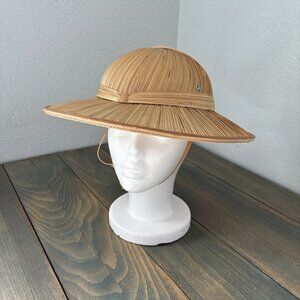 Vintage 1960s Reed Safari Hat w/ Chin Strap -Size XL 7 5/8 (ST)